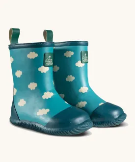 LGR Kids Wellingtons - Blue Clouds