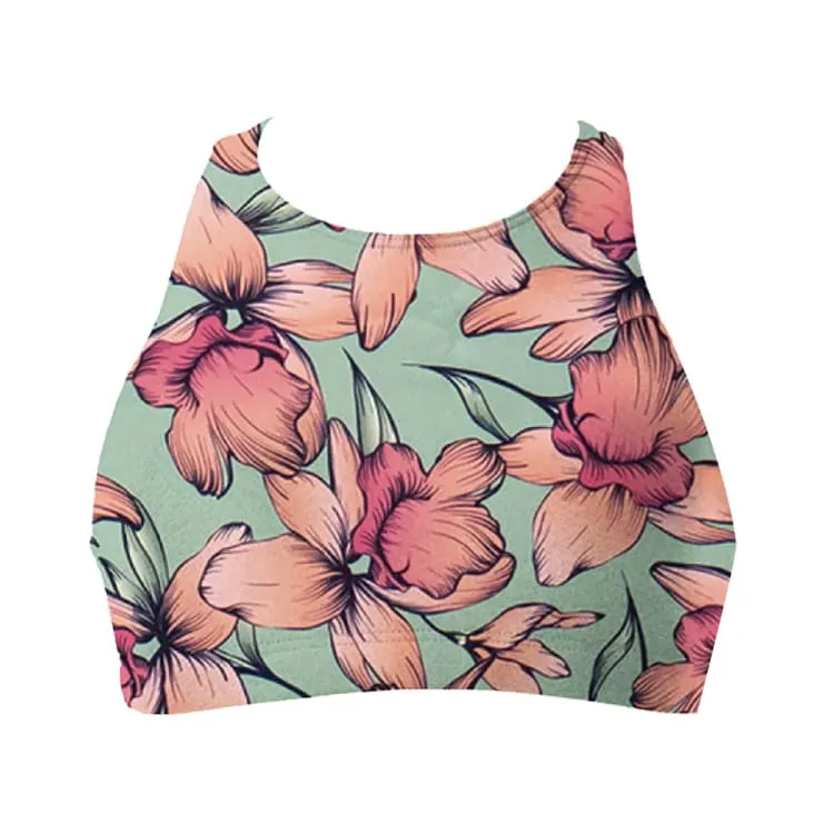 Maka-Hou Women Free Motion Bra Top-BIG FLOWER (Japanese Brand)