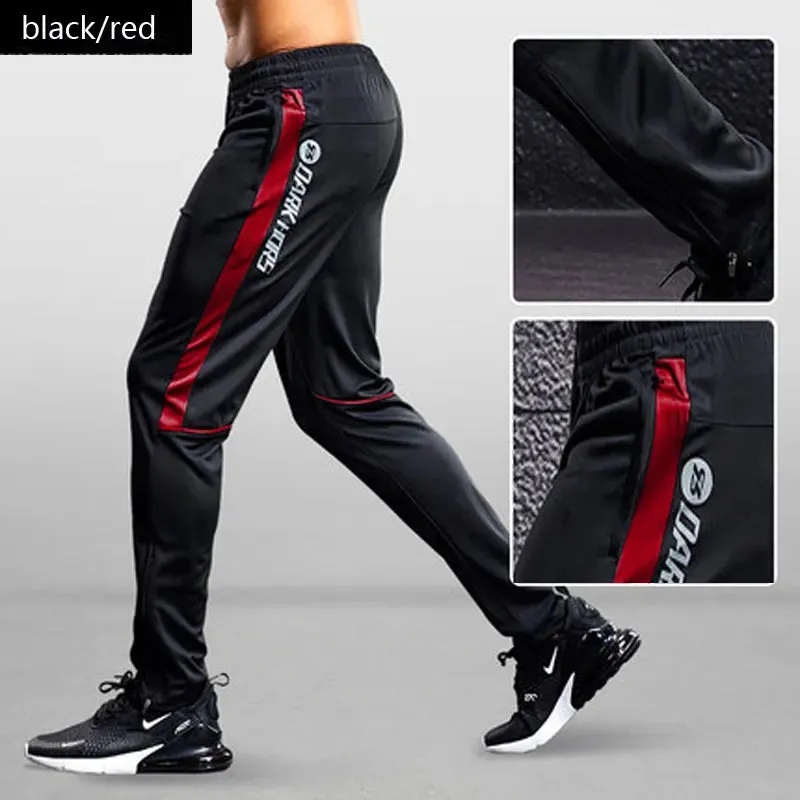 Men Sport Pants Running Pants With Zipper Pockets Soccer Training Jogging Sports Trousers Fitness Football Leggings Sweat pants