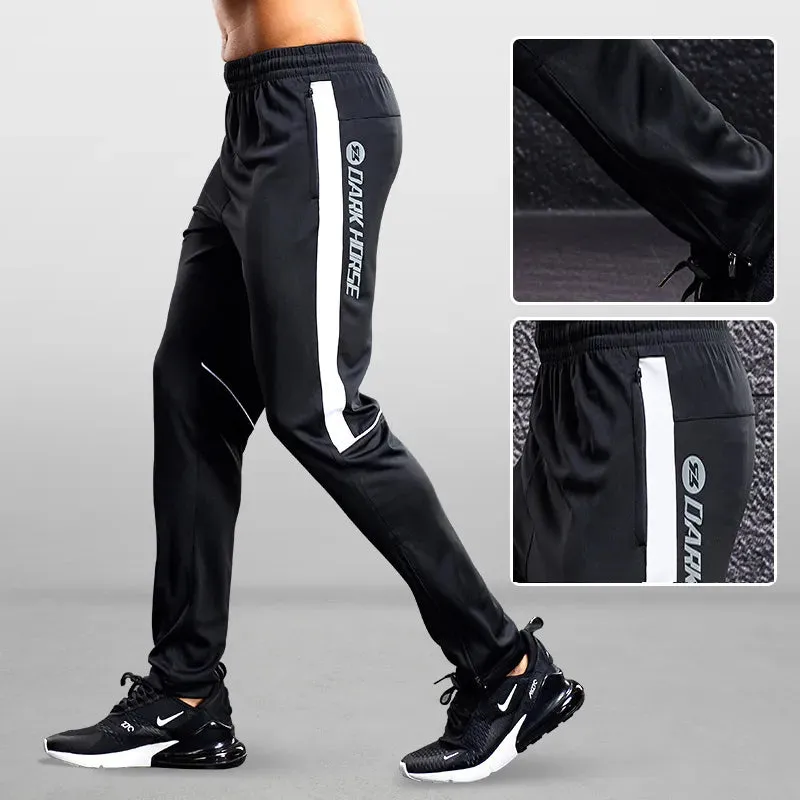 Men Sport Pants Running Pants With Zipper Pockets Soccer Training Jogging Sports Trousers Fitness Football Leggings Sweat pants