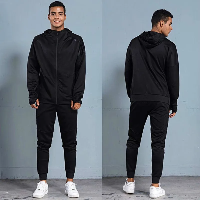 Men Sportswear Set Soccer Jersey Football Training Clothes Male Running Hoodie Jackets Long Sleeve Tracksuit Sporting Sweat Suit