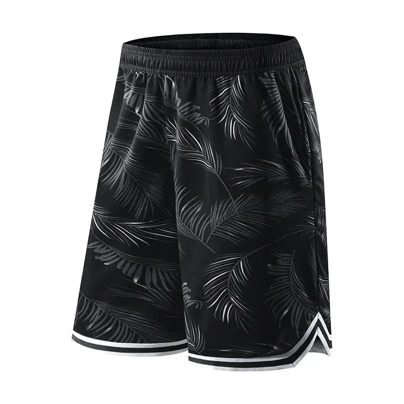 Men's Basketball Sports Elastic Waist Board Shorts with Print - SF1559