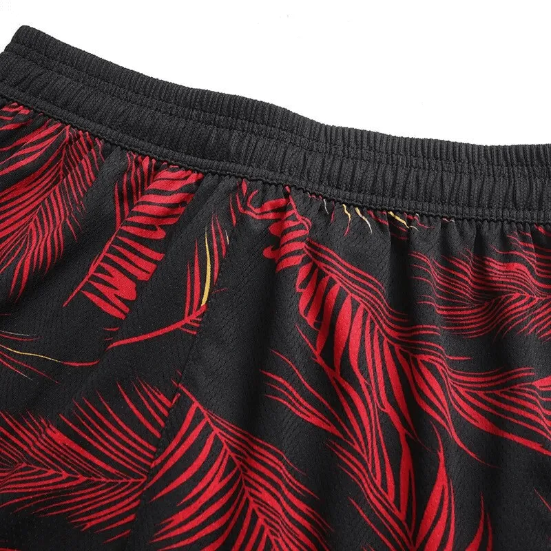 Men's Basketball Sports Elastic Waist Board Shorts with Print - SF1559