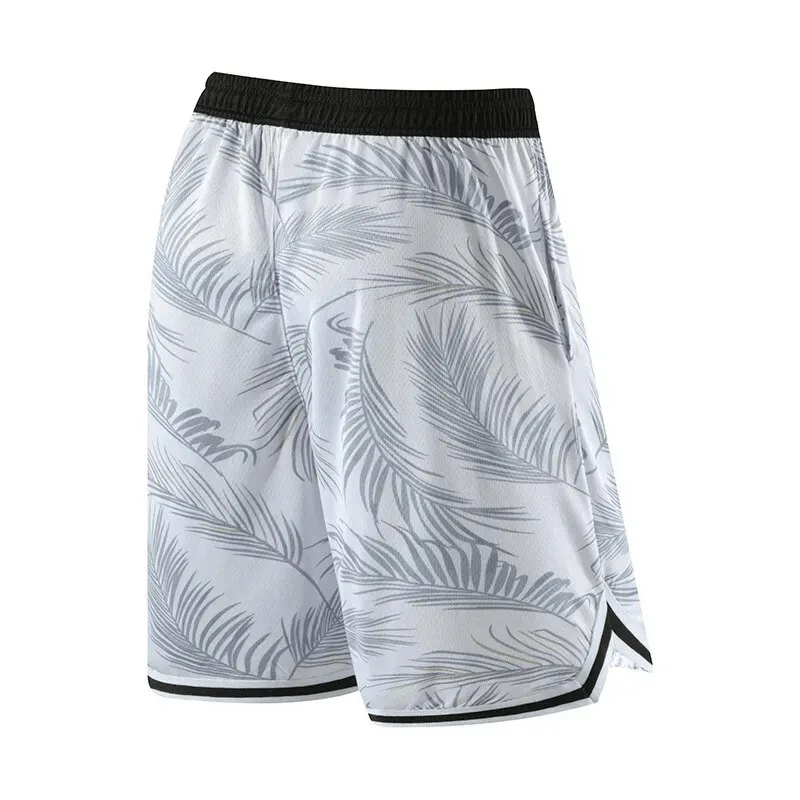 Men's Basketball Sports Elastic Waist Board Shorts with Print - SF1559