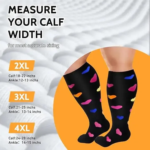 Men/Women Plus size Extra Large Compression Socks