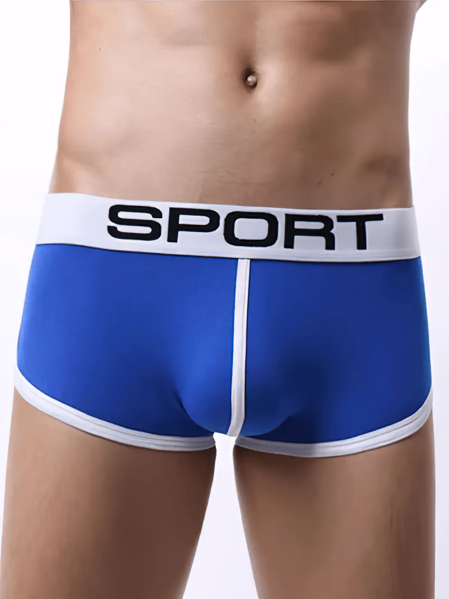 Mid-Rise Sports Cotton Boxer Shorts for Men - SF2190