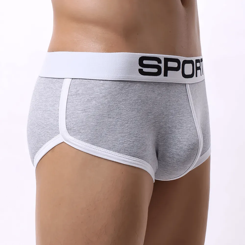 Mid-Rise Sports Cotton Boxer Shorts for Men - SF2190