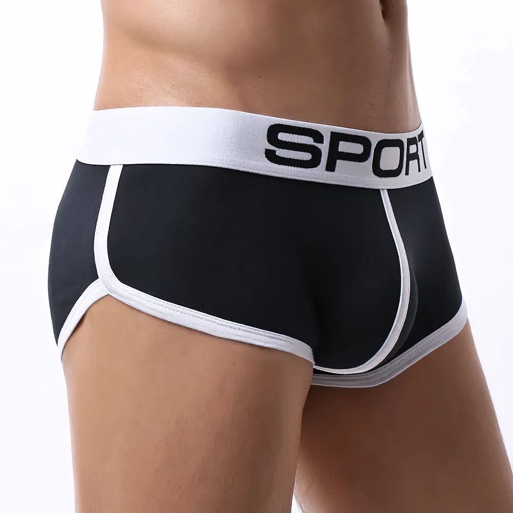 Mid-Rise Sports Cotton Boxer Shorts for Men - SF2190