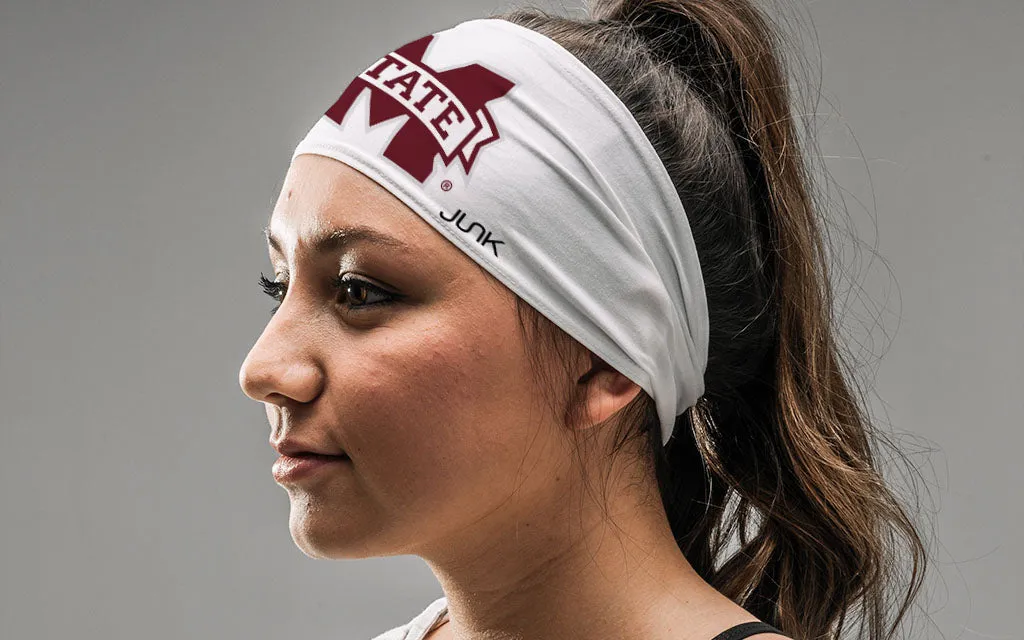 Mississippi State University: Logo White Headband