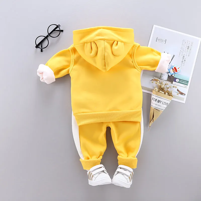 New 2023-Fashion Baby Unisex Fall/Winter Warm  Sport Outfit