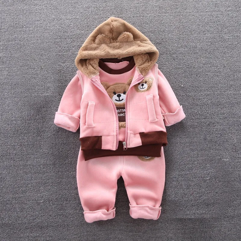 New 2023-Fashion Baby Unisex Fall/Winter Warm  Sport Outfit