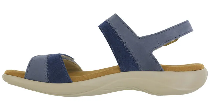 OCEANIA | SAS WOMEN Nudu BLUE Heel Strap Sandal NUDU284 Made in USA Brandy's Shoes