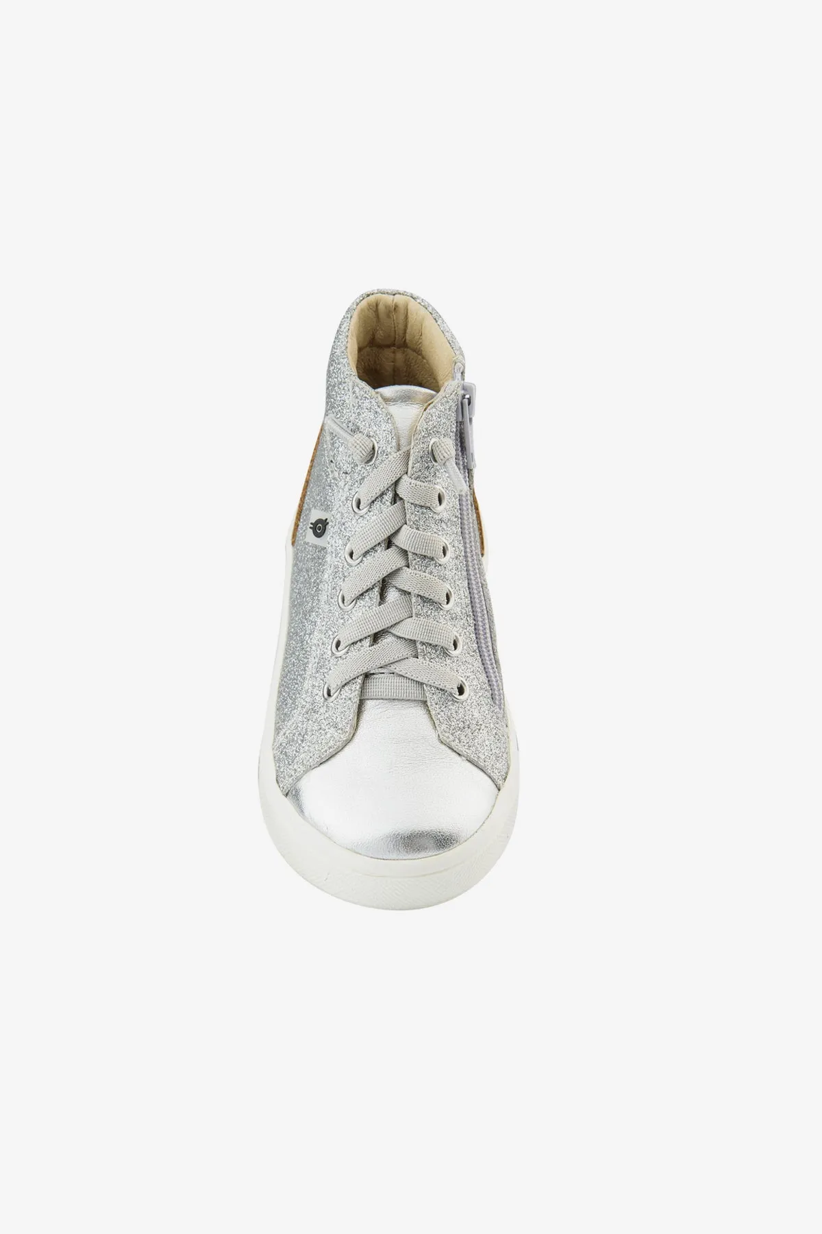 Old Soles Ring High Top - Glam Silver (Size 25EU / 8.5-9 left)