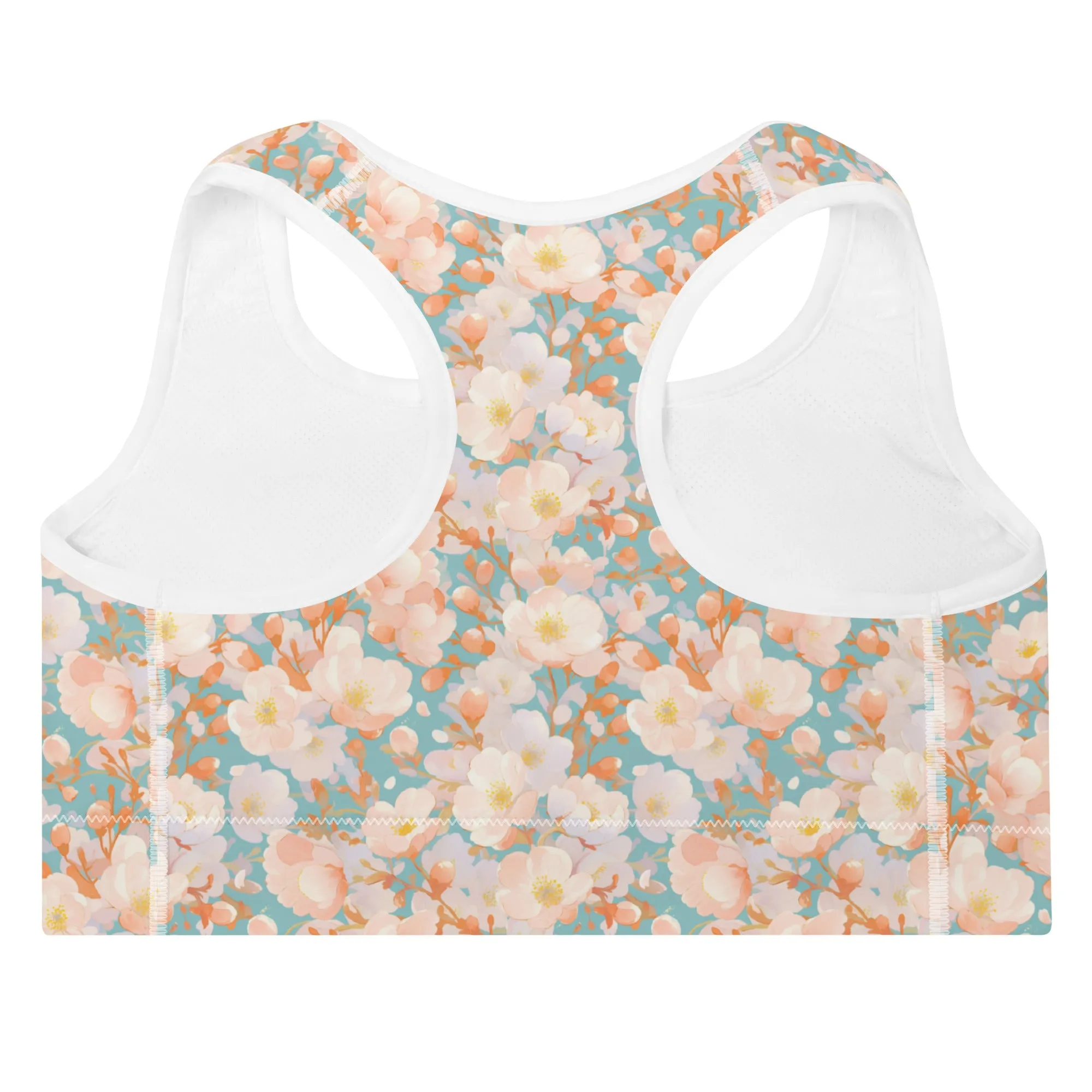 Orange Blossom- Padded Sports Bra