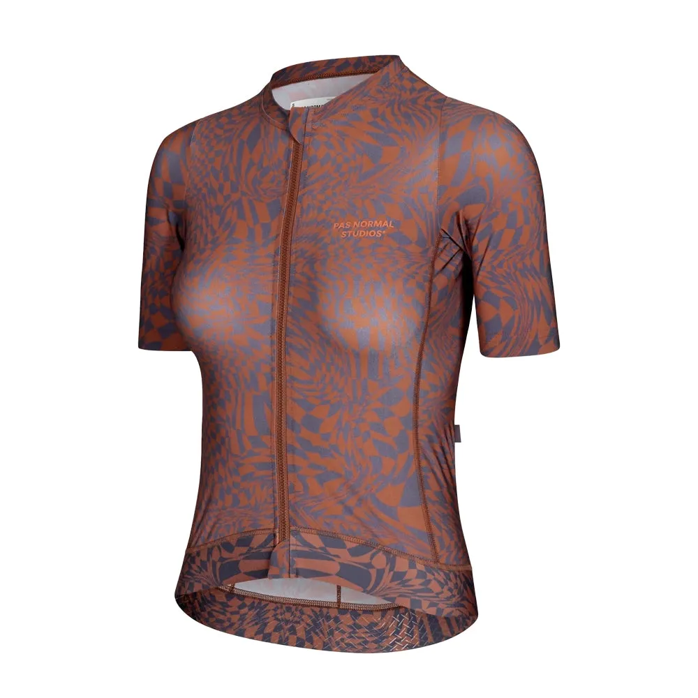 PAS NORMAL STUDIOS Essential Women Jersey - Check Dark Purple