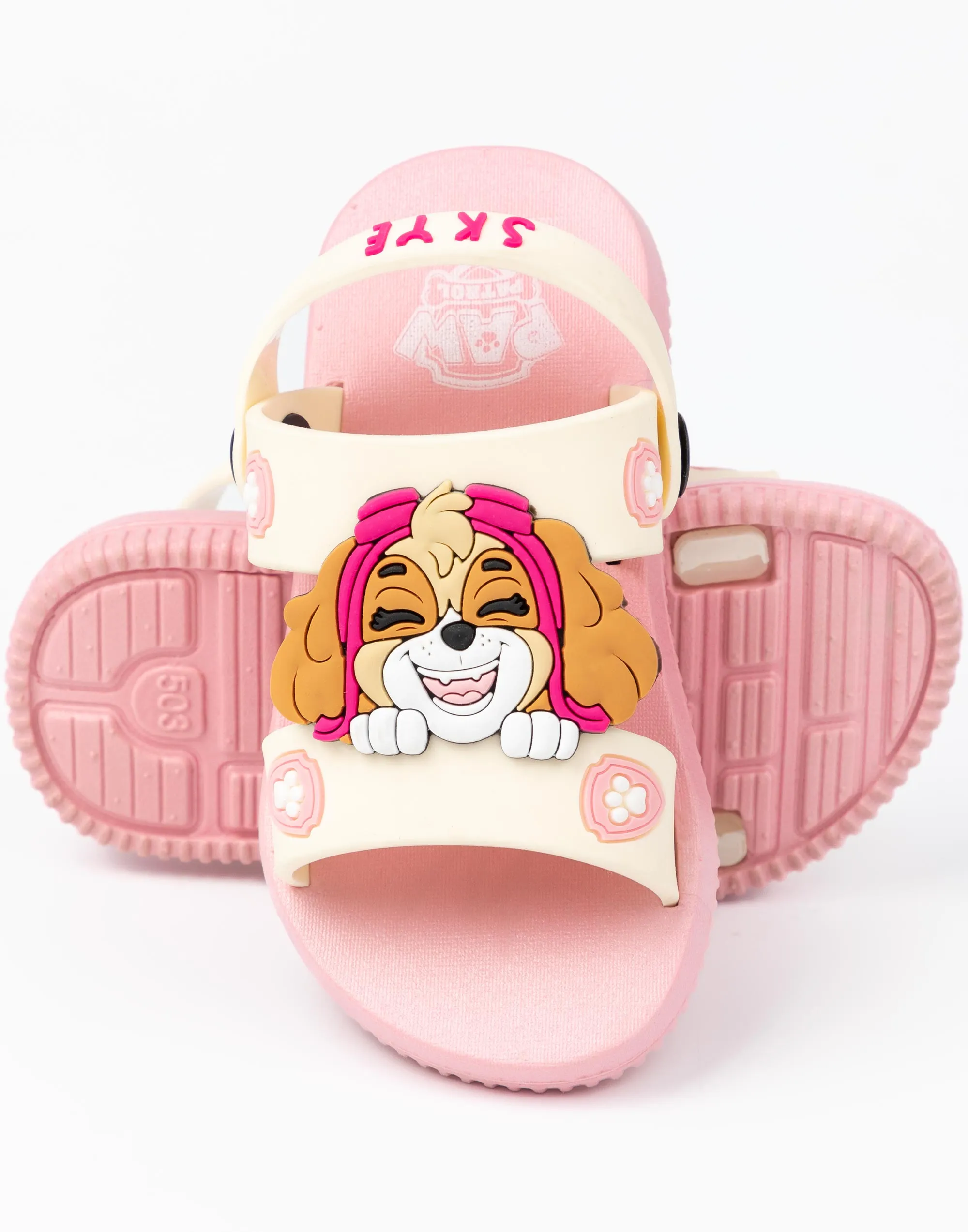 PAW Patrol Girls Pink Skye Summer Slider Sandals