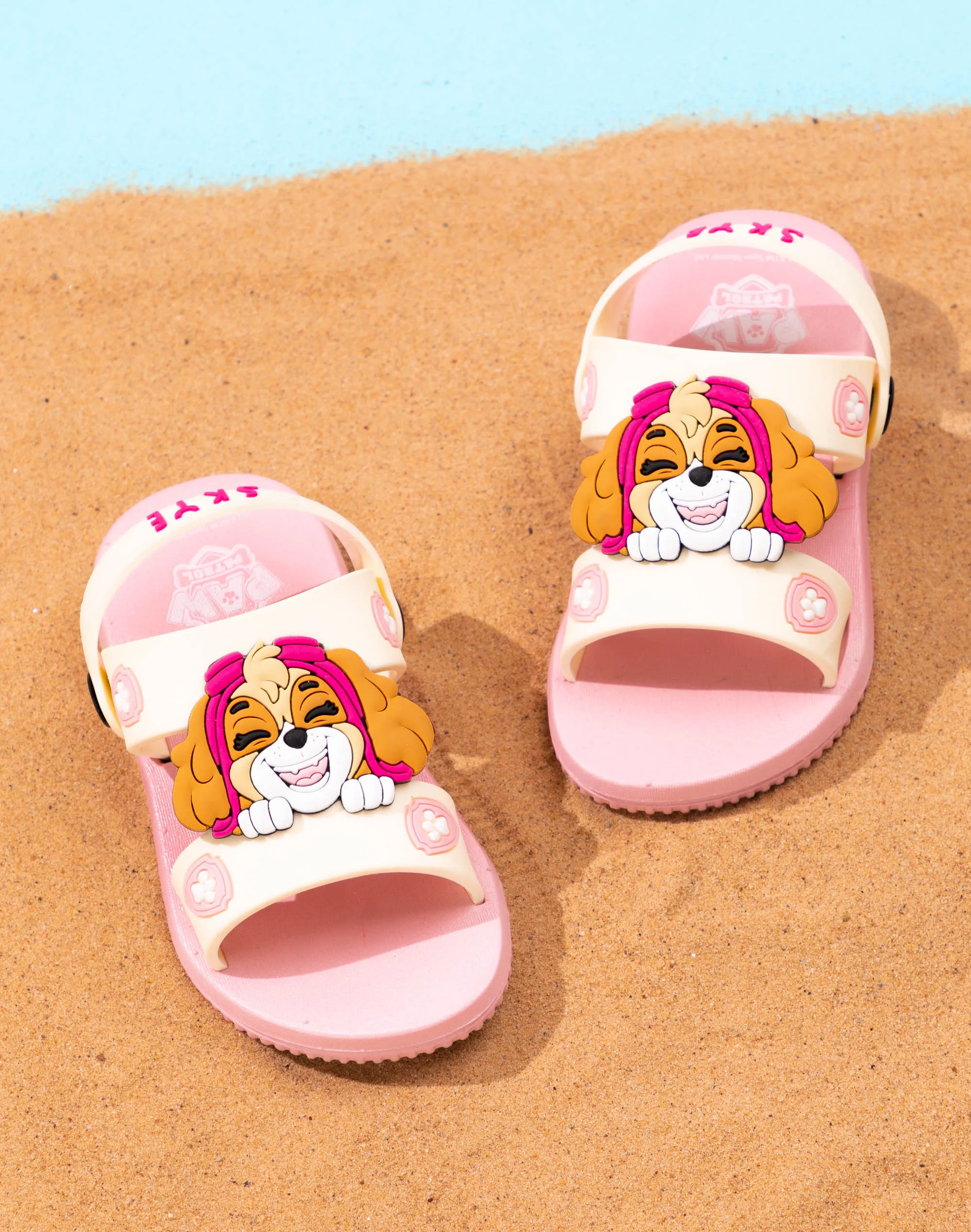 PAW Patrol Girls Pink Skye Summer Slider Sandals