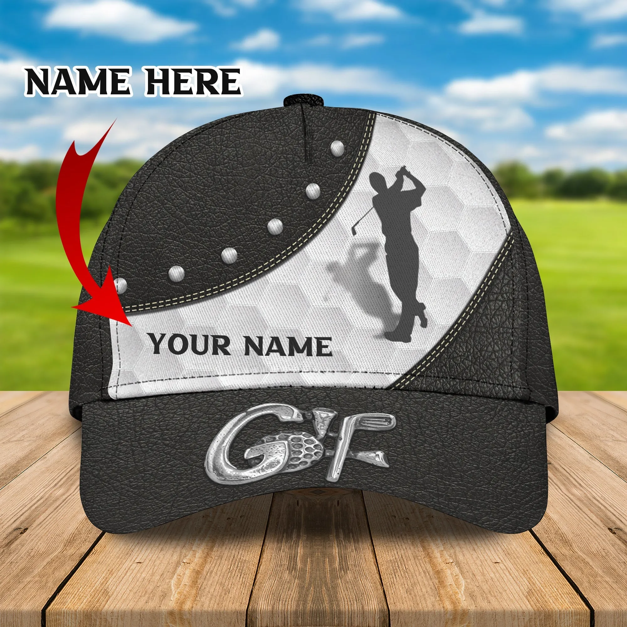 Personalized 3D Full Print Golf Cap, Perfect Cap Hat for Golfer, Golf Cap for Men Women