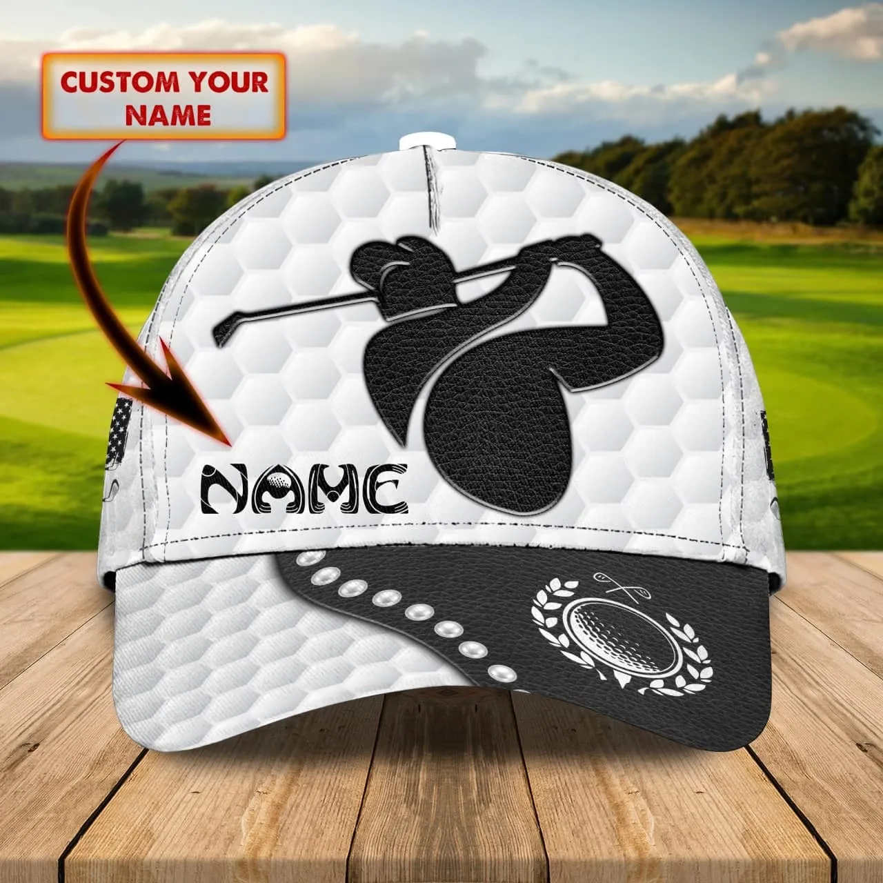 Personalized 3D Full Printed Baseball Cap For Golfer, Goft Men Caps, Golf Man Hat, Cool Golf Hats