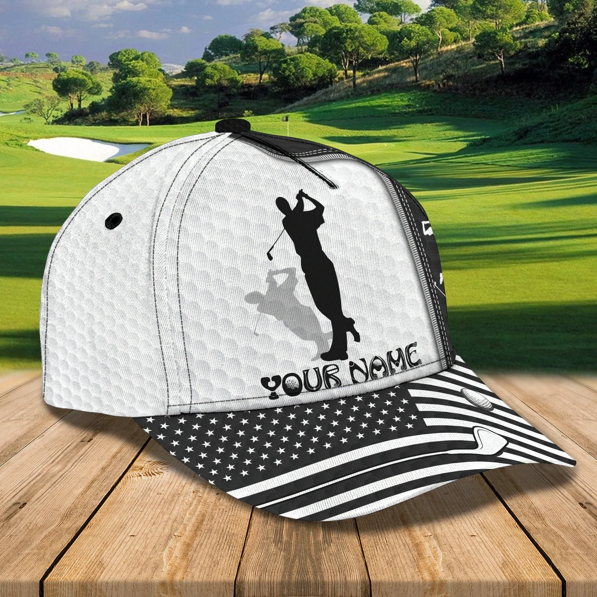 Personalized 3D Full Printed Baseball Cap For Golfer, Goft Men Caps, Golf Man Hat, Cool Golf Hats