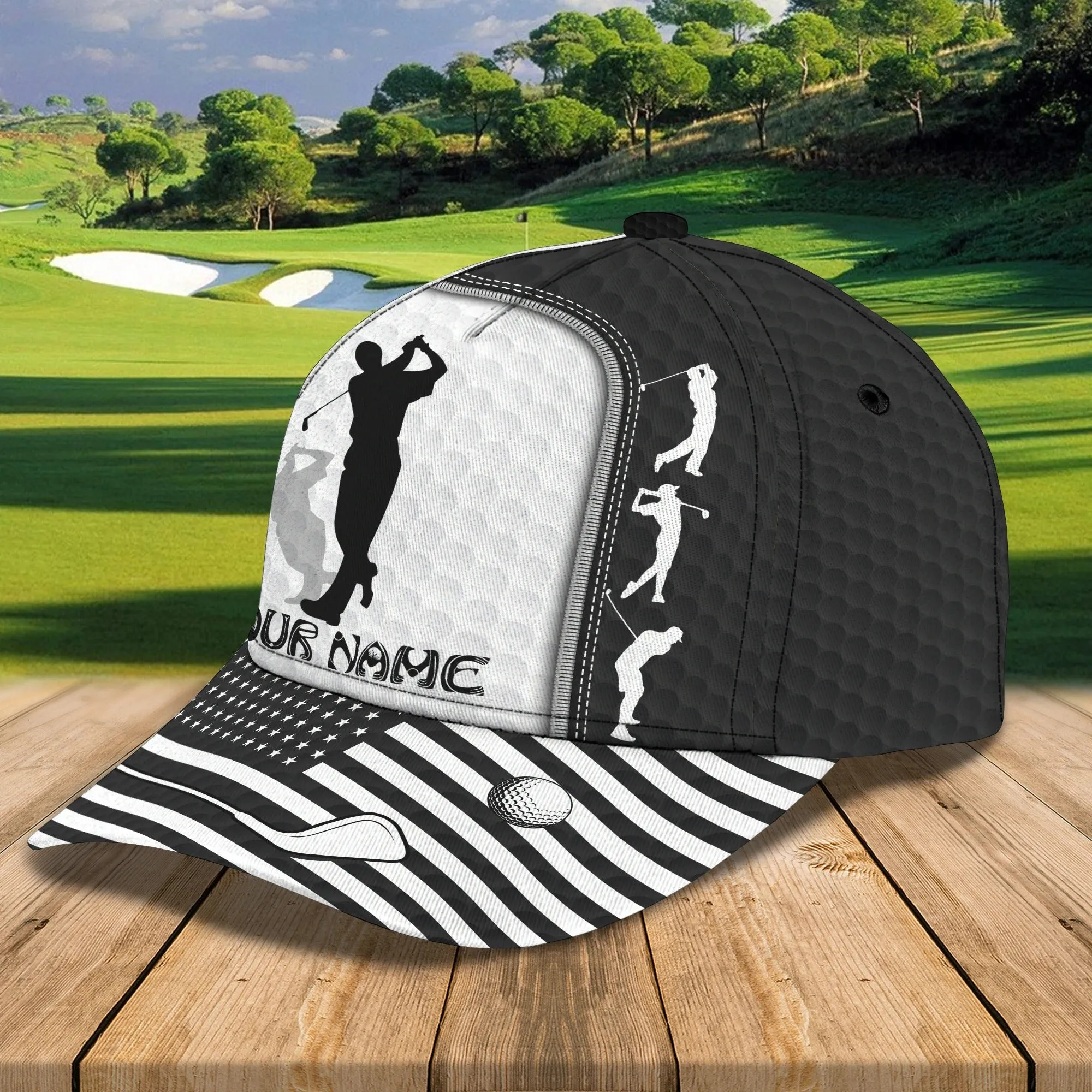 Personalized 3D Full Printed Baseball Cap For Golfer, Goft Men Caps, Golf Man Hat, Cool Golf Hats