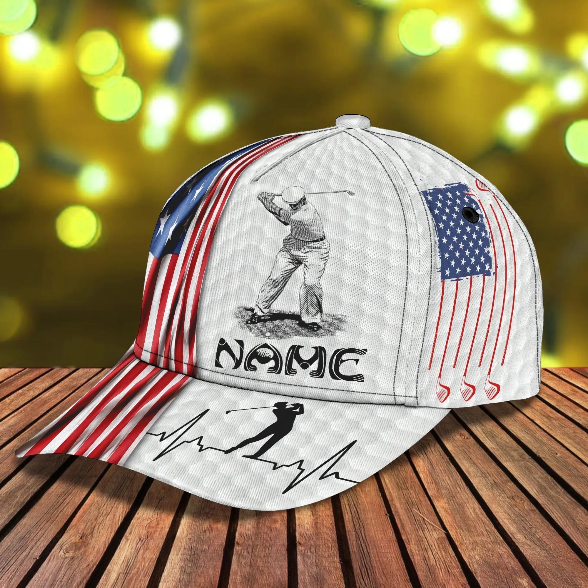 Personalized Classic Cap For Golf Lovers, Baseball Man Cap, Birthday Golfer Man Gifts, Present To Golfer