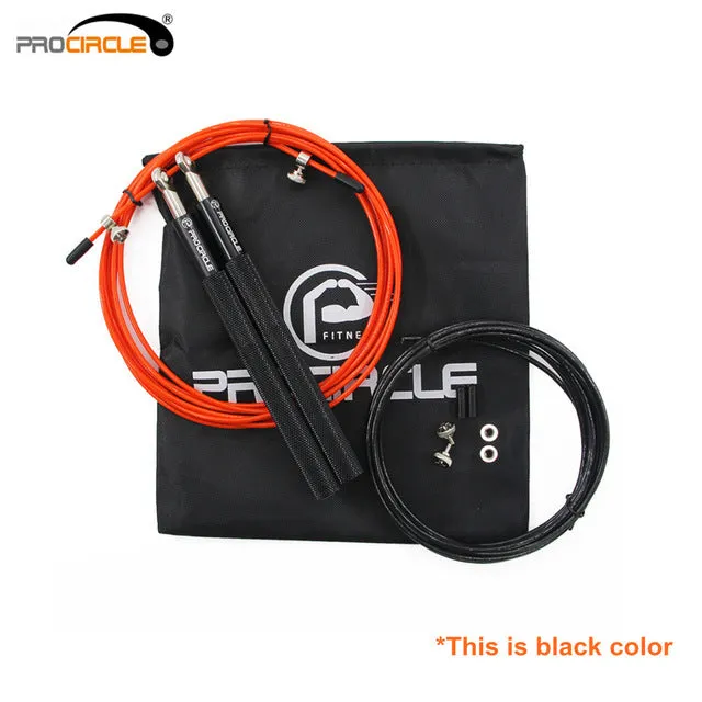 Procircle Crossfit Jump Rope Adjustable Jumping Rope Training Aluminum Skipping Rope Fitness Speed Skip Training, Boxing, MMA