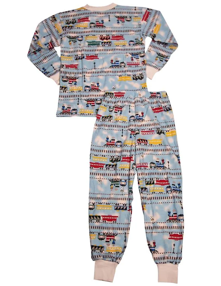 Sara's Prints Boys Girls Unisex Kids Long Sleeve 2 Piece Pajama Set, 32831