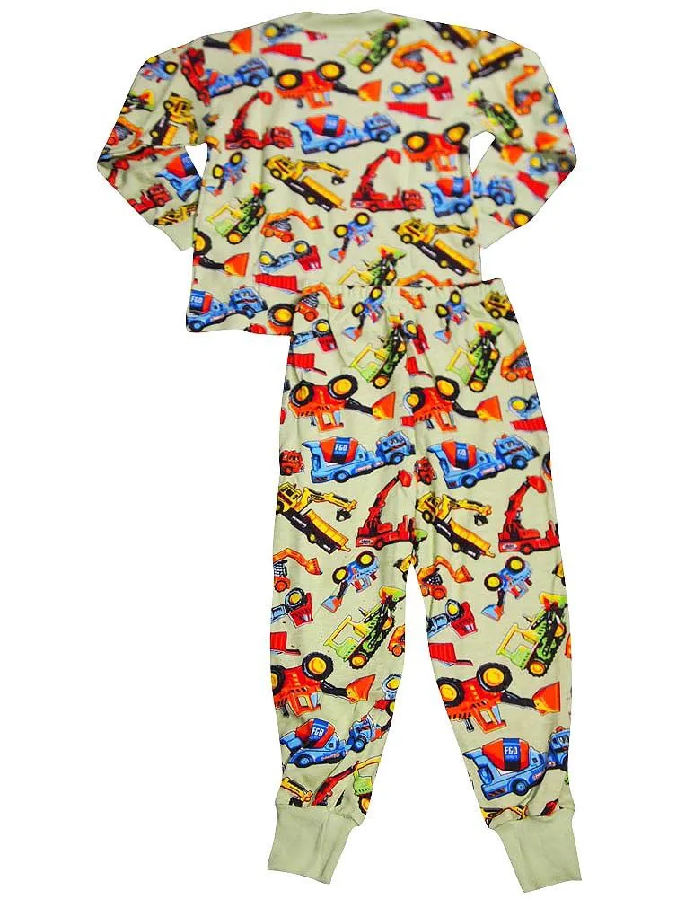 Sara's Prints Boys Girls Unisex Kids Long Sleeve 2 Piece Pajama Set, 32831