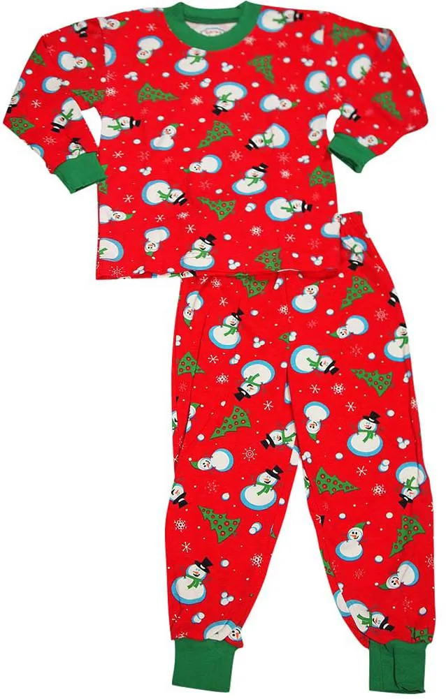 Sara's Prints Boys Girls Unisex Kids Long Sleeve 2 Piece Pajama Set, 32831