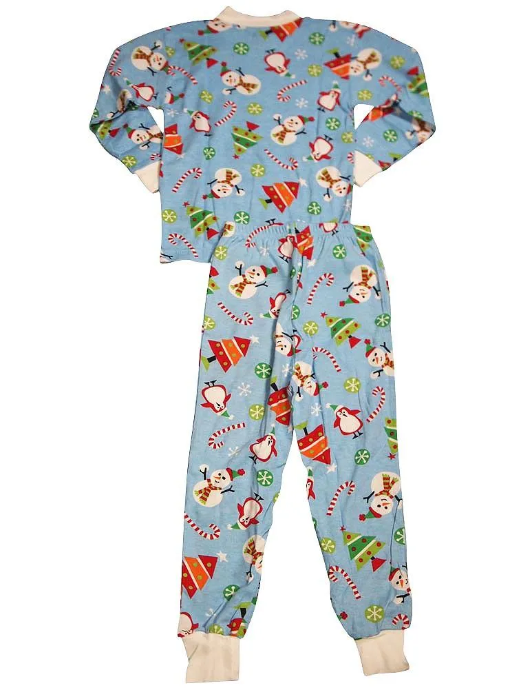 Sara's Prints Boys Girls Unisex Kids Long Sleeve 2 Piece Pajama Set, 32831