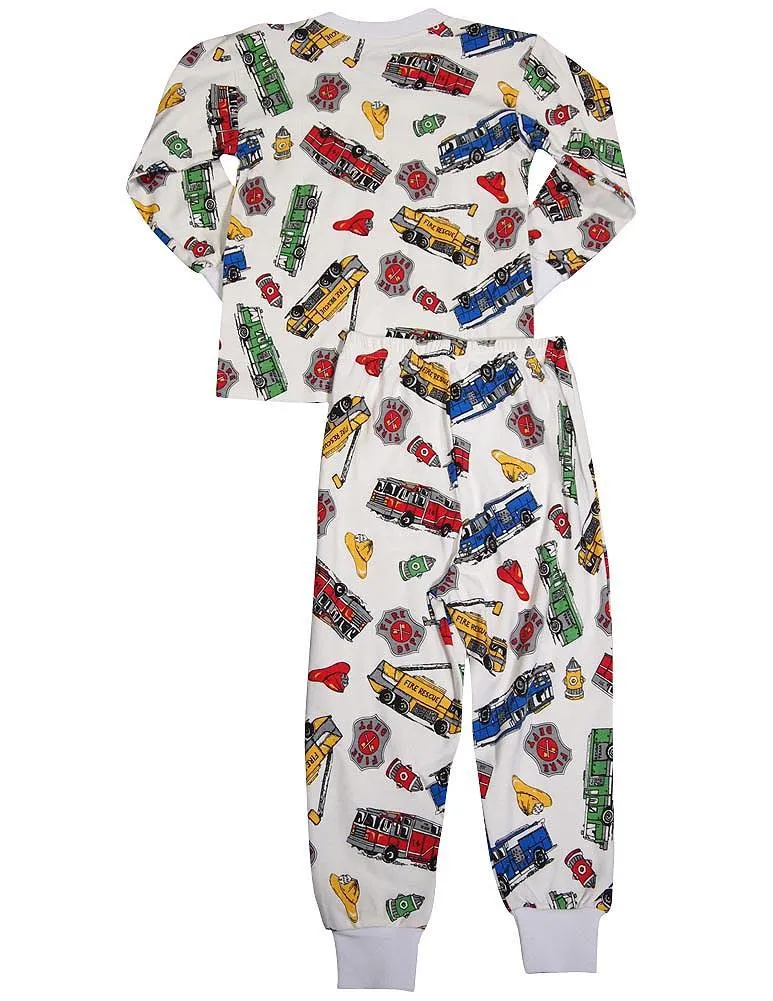 Sara's Prints Boys Girls Unisex Kids Long Sleeve 2 Piece Pajama Set, 32831