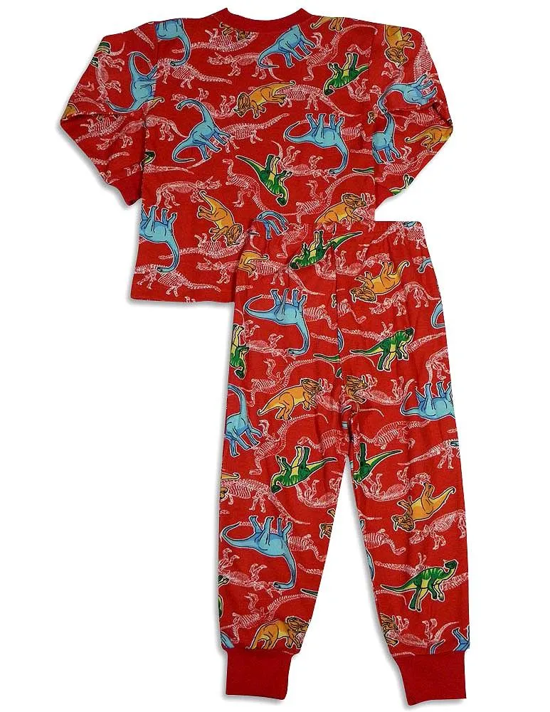 Sara's Prints Boys Girls Unisex Kids Long Sleeve 2 Piece Pajama Set, 32831