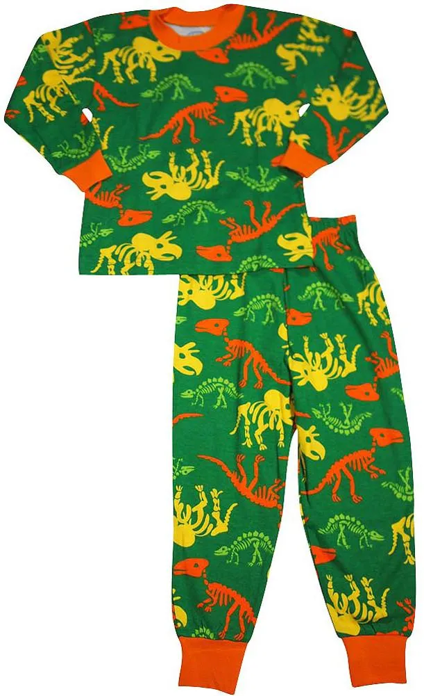 Sara's Prints Boys Girls Unisex Kids Long Sleeve 2 Piece Pajama Set, 32831