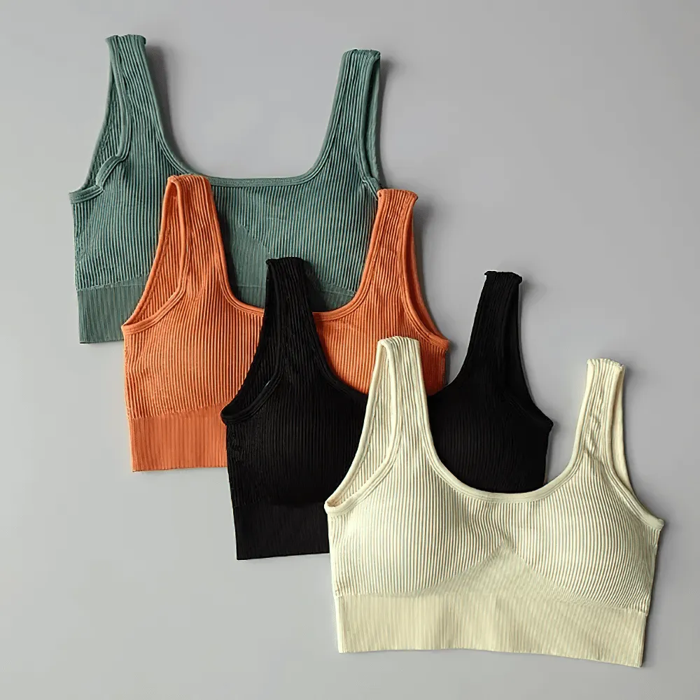 Seamless Ribbed Sports Bra for Women - SF2186