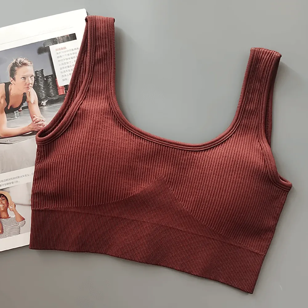 Seamless Ribbed Sports Bra for Women - SF2186