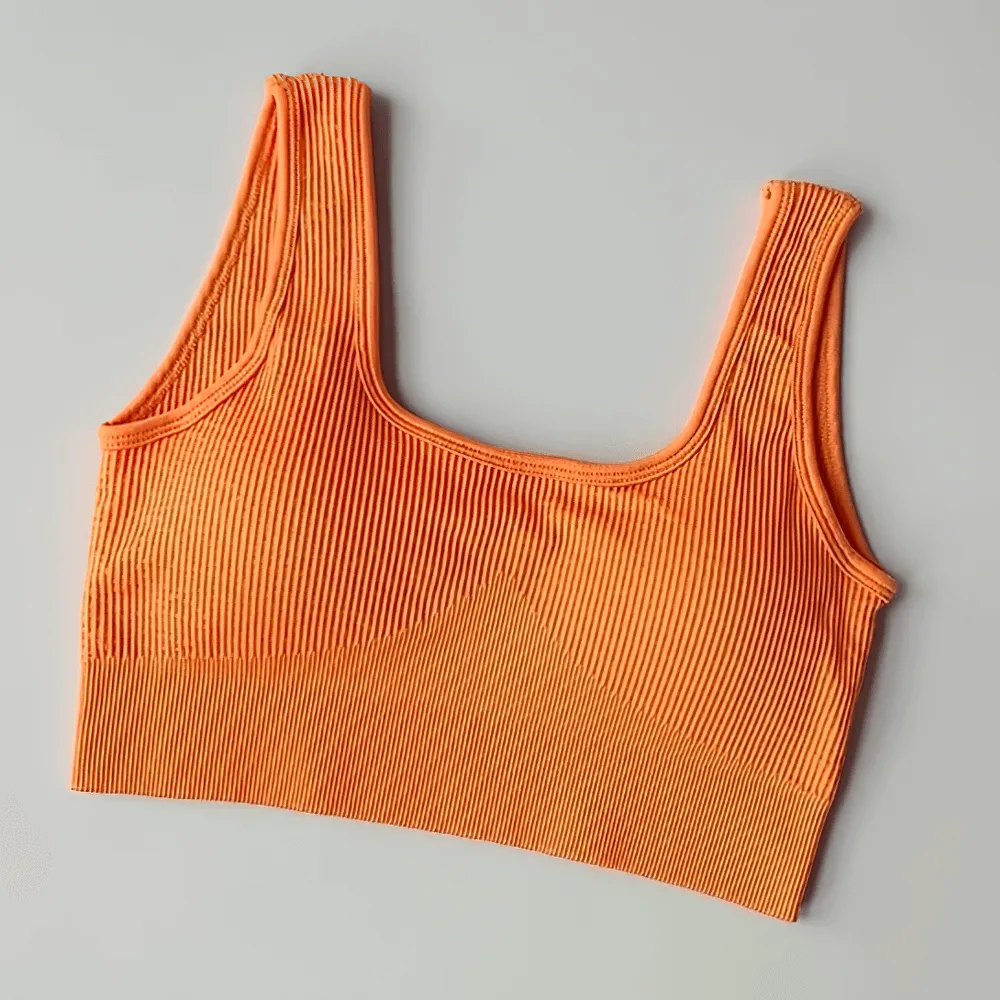 Seamless Ribbed Sports Bra for Women - SF2186