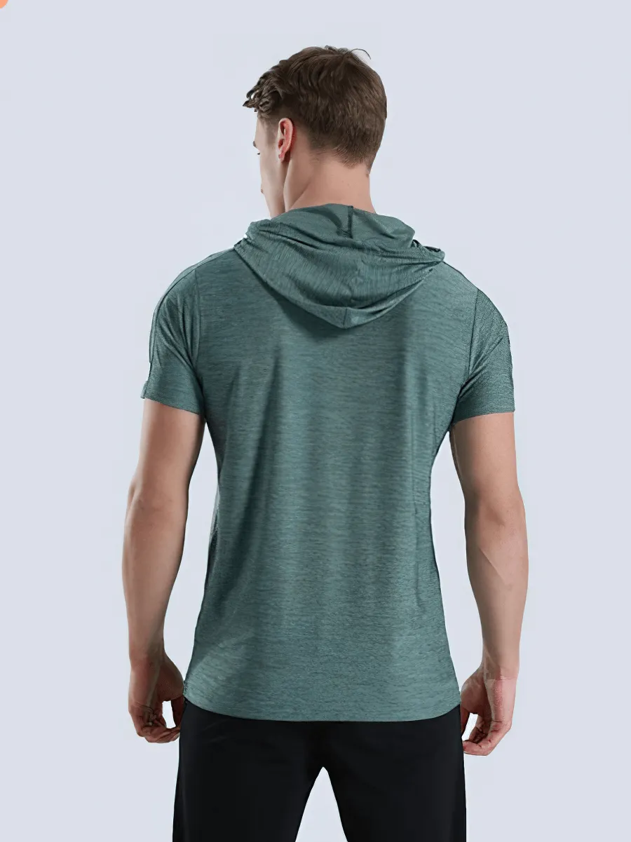 Sports Running Quick-Dry T-Shirt with Hood / Workout Sportswear - SF0351