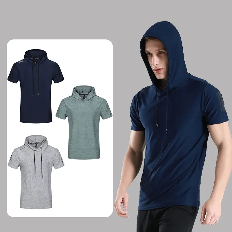 Sports Running Quick-Dry T-Shirt with Hood / Workout Sportswear - SF0351