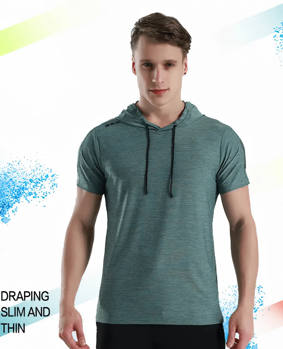 Sports Running Quick-Dry T-Shirt with Hood / Workout Sportswear - SF0351