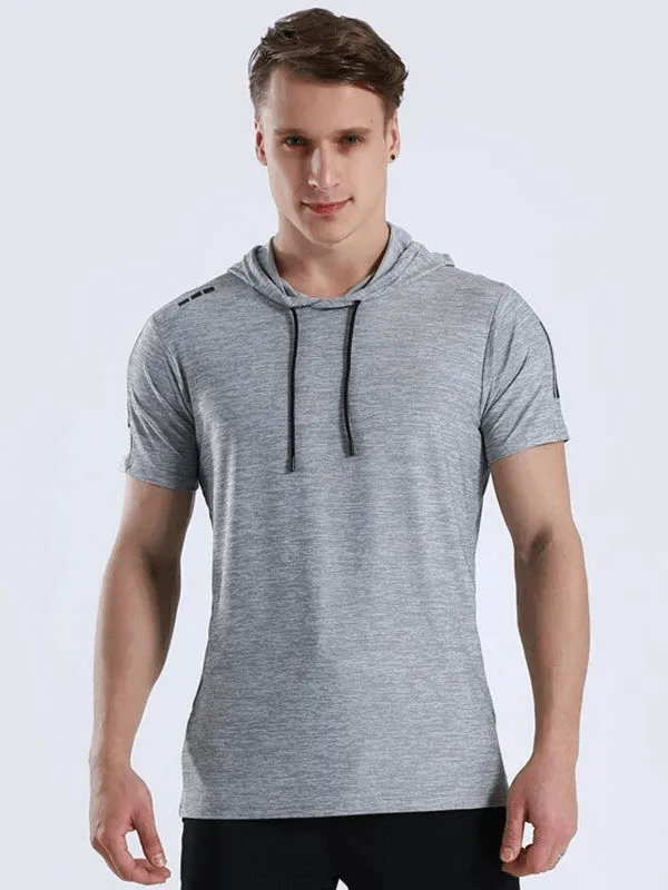 Sports Running Quick-Dry T-Shirt with Hood / Workout Sportswear - SF0351