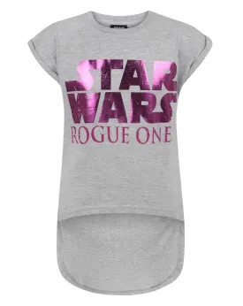 Star Wars Girls Grey Short Sleeved T-Shirt