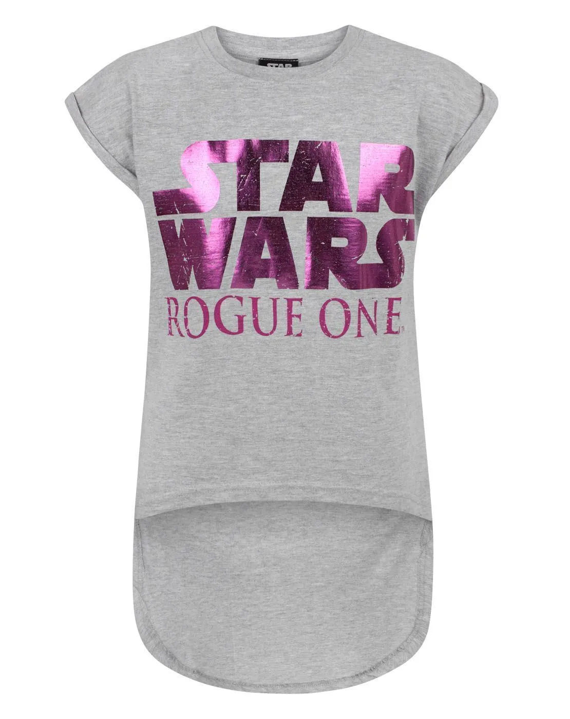 Star Wars Girls Grey Short Sleeved T-Shirt