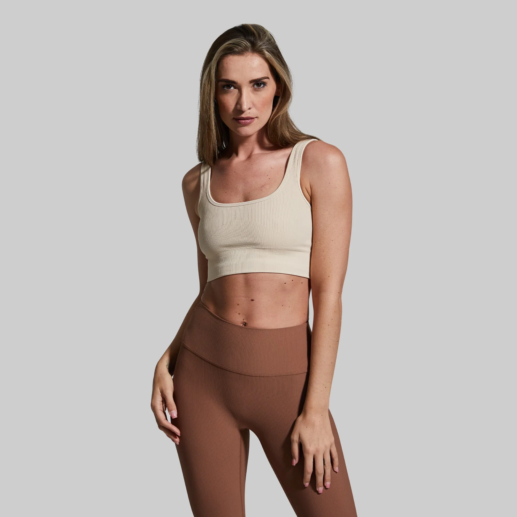 Studio Sports Bra (Creme)