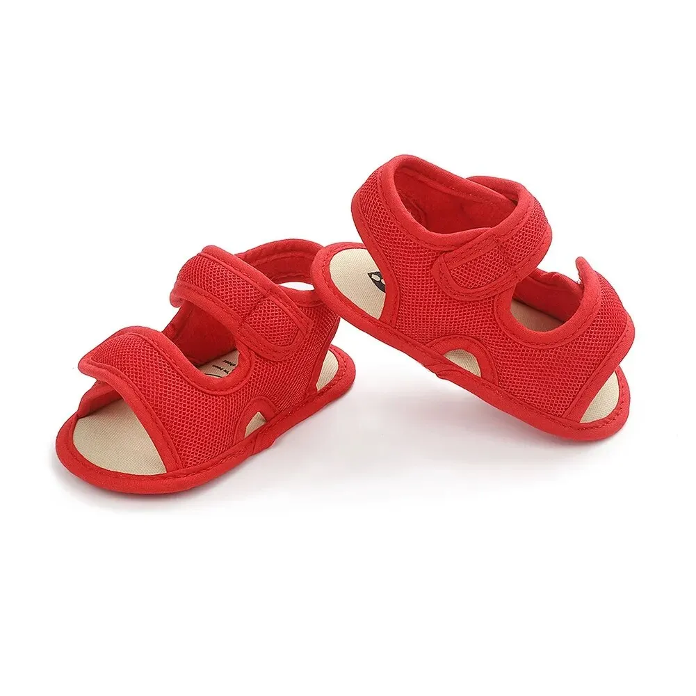 Summer Baby Boys Soild Breathable Anti-Slip Sandals Toddler Soft Soled Shoes - BBSD50734