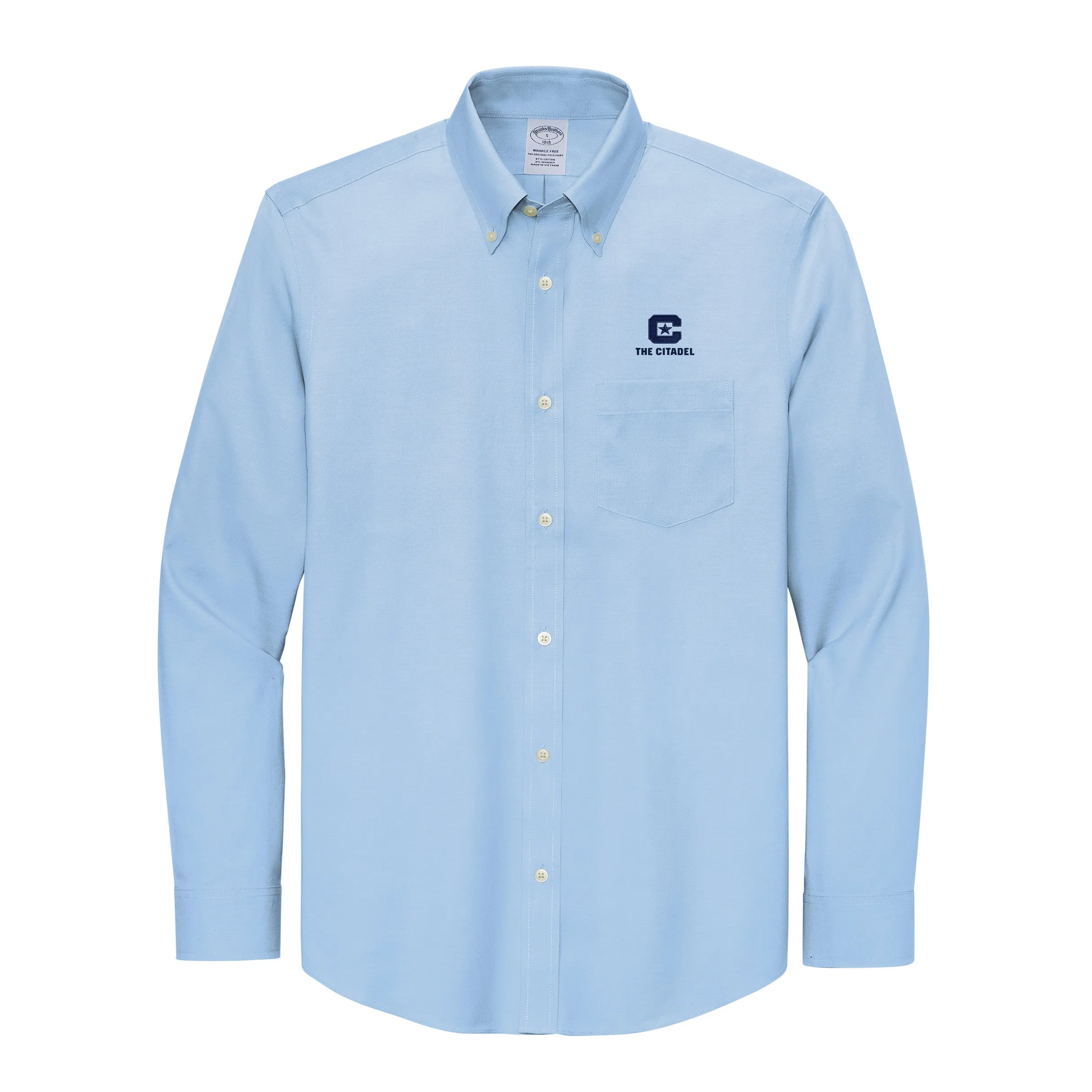 The Citadel C, Brooks Brothers® Wrinkle-Free Stretch Pinpoint Shirt