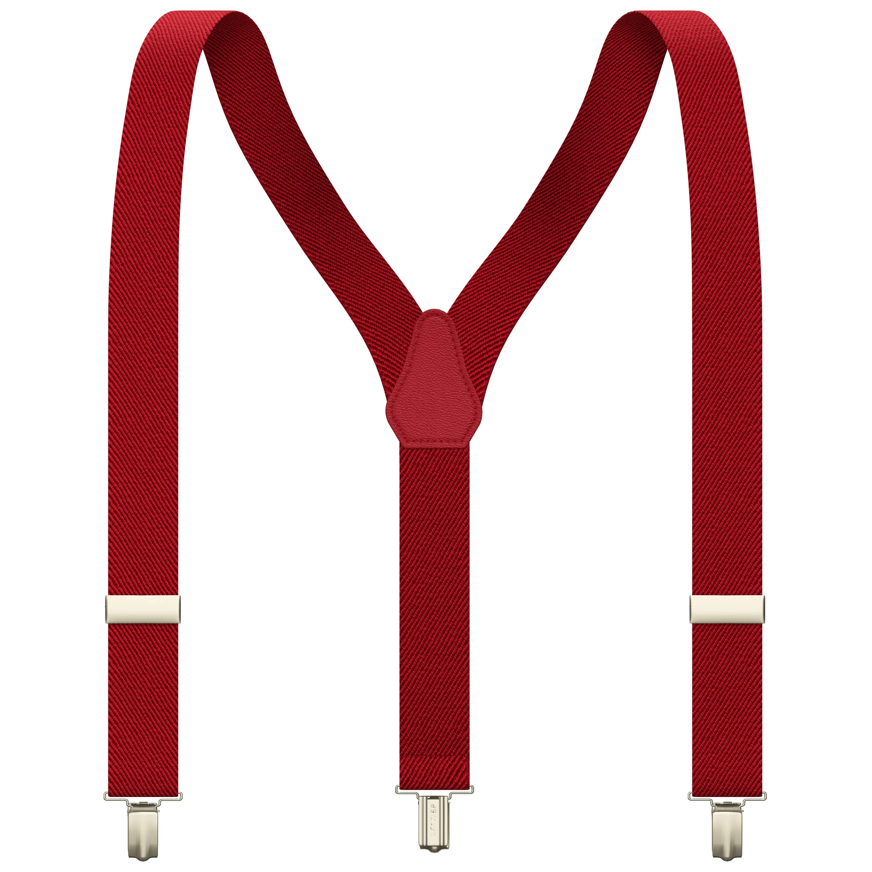 True Red Slim Suspenders for Men & Women Boys & Girls Y-back Shape 1 inch wide