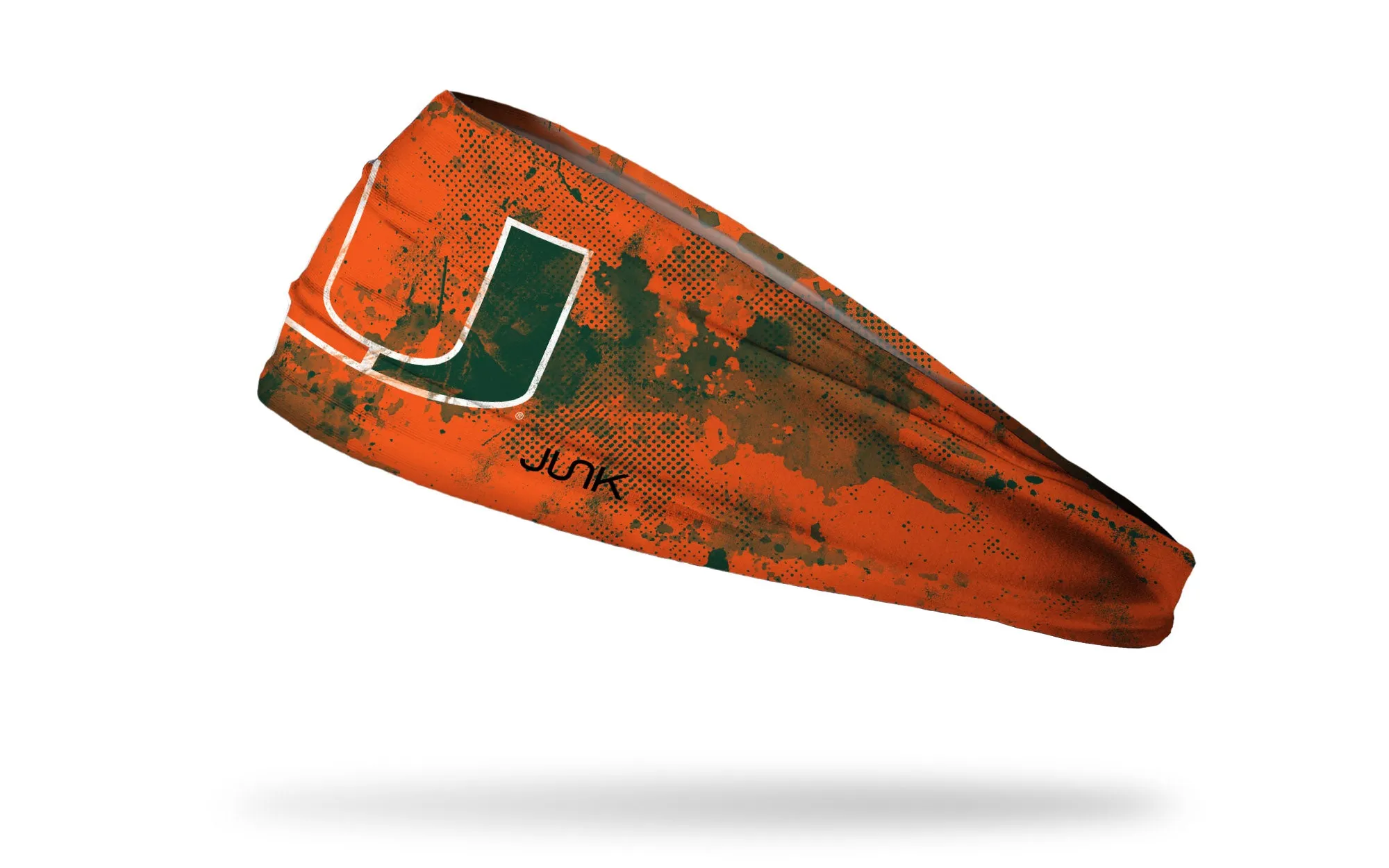 University of Miami: Grunge Orange Headband