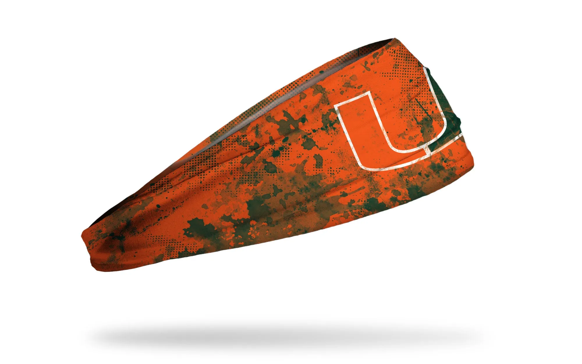 University of Miami: Grunge Orange Headband