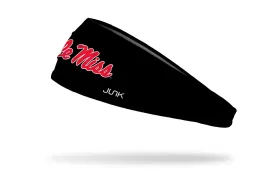 University of Mississippi: Ole Miss Black Headband